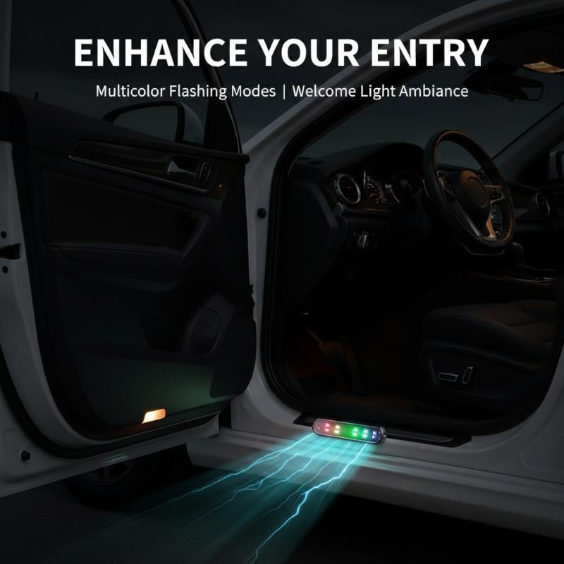 New Car Door Lights LED Colorf - đánh giá và giá Emergency Exit Sign