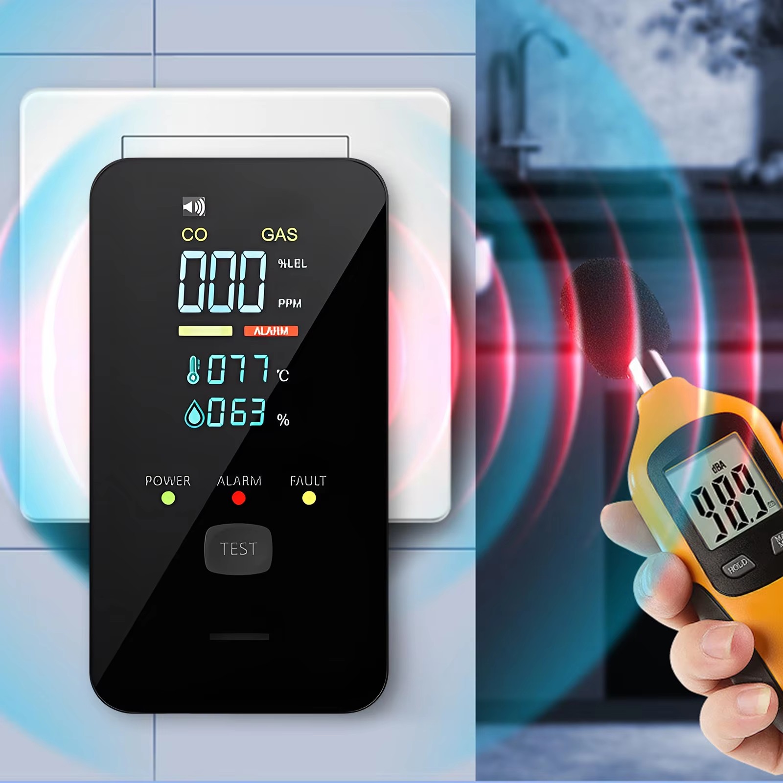 Natural Gas & Carbon Monoxide  - đánh giá và giá Co Detector Plug
