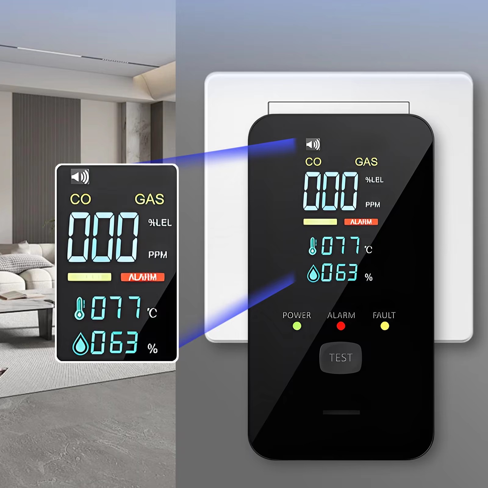 Natural Gas & Carbon Monoxide  - đánh giá và giá Co Detector Plug