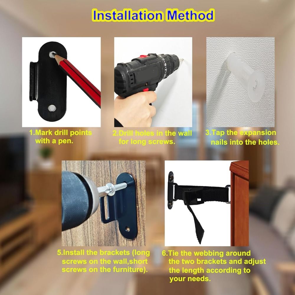Earthquake Proof Furniture Anc - đánh giá và giá Earthquake Anchor Strap