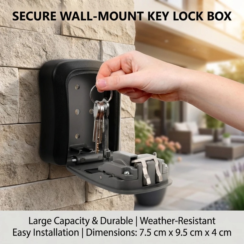 Wall Mount Key Lock Box 4 Digi - đánh giá và giá Lockbox Key Secure